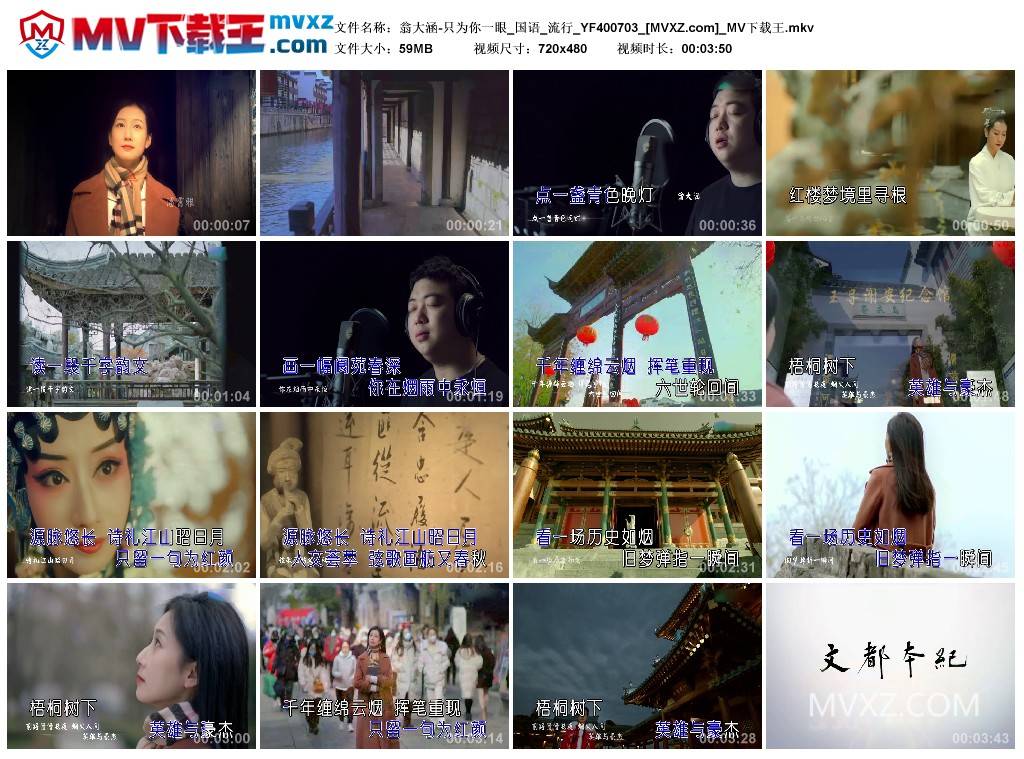 翁大涵-只为你一眼_国语_流行_YF400703